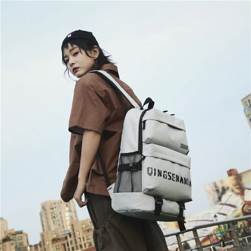 

Fashion Trend of Schoolback Male College Students High School Backpack Originally Tide Brand Leisure Travel Shoulder Pack Girls