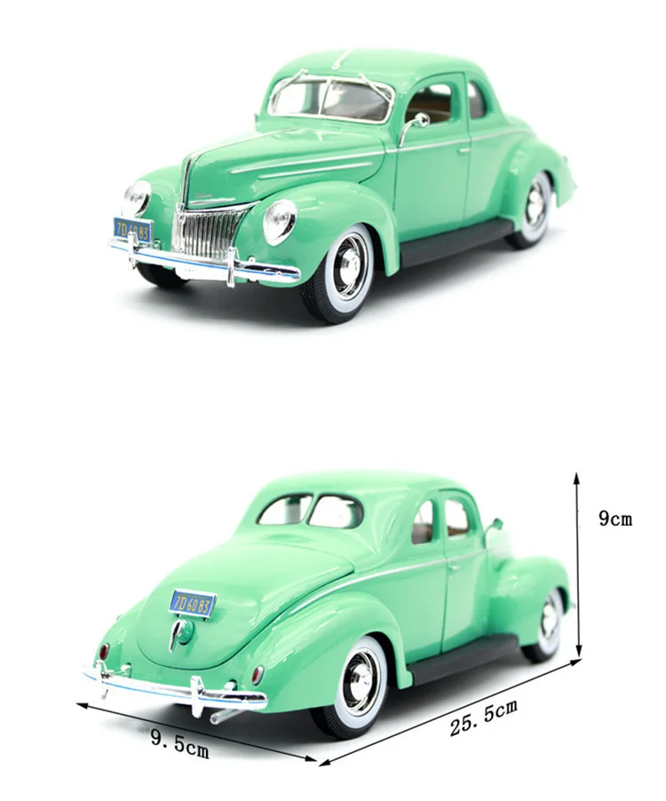 High quality 1:18 Ford 1939 State Police alloy model,simulated die-cast car model,beautifully collected gifts,free shipping
