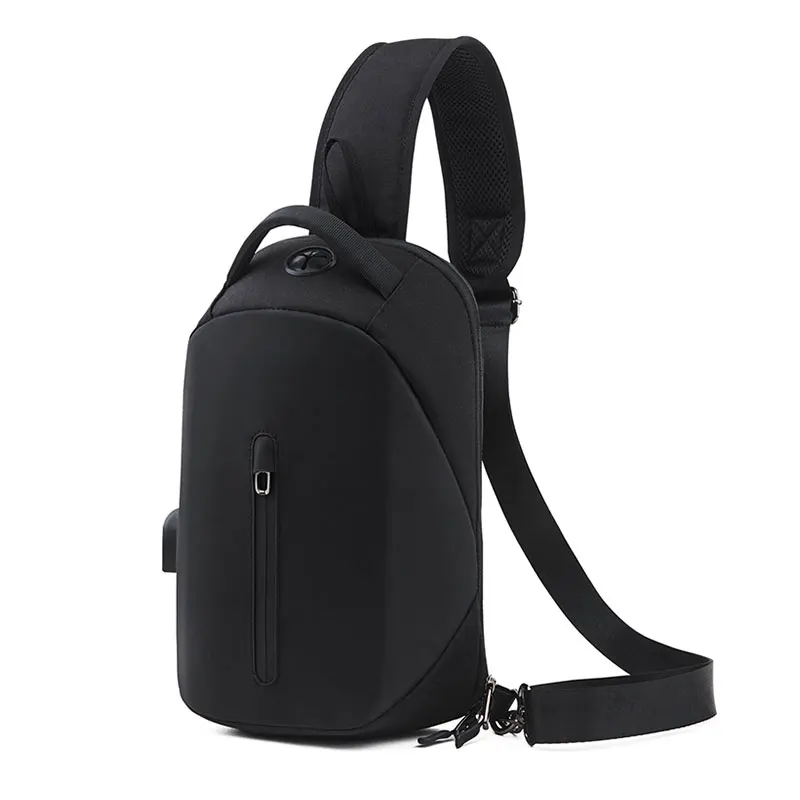 Новая многофункциональная мужская сумка через плечо, водонепроницаемая зарядка через usb, нагрудная сумка для коротких поездок, модная сумка на плечо