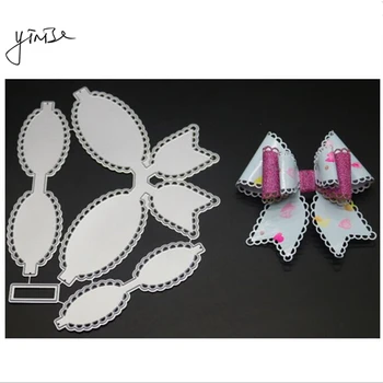 

YINISE Metal Cutting Dies For Scrapbooking Stencils BOW EMBOSSED DIE CUT DIY Album Cards Decoration Embossing Folder Die Cuts