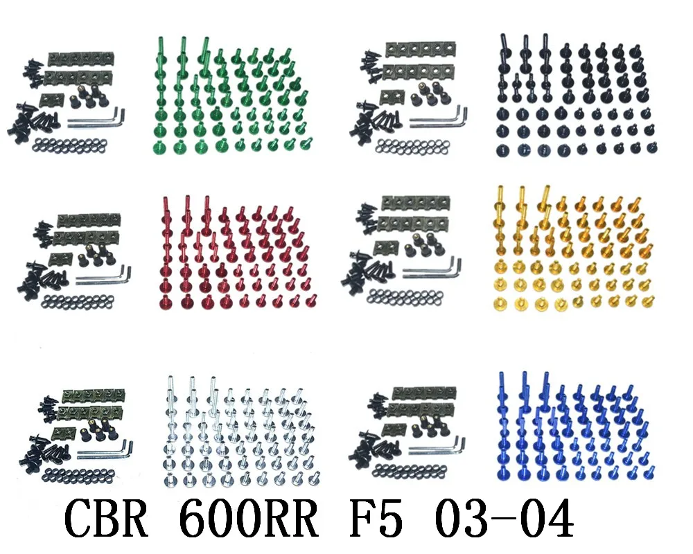 CNC Complete Fairing Bolts Bodywork Screws Nuts Kit For Fit Honda CBR 600RR F5 2003-2004 | Автомобили и мотоциклы