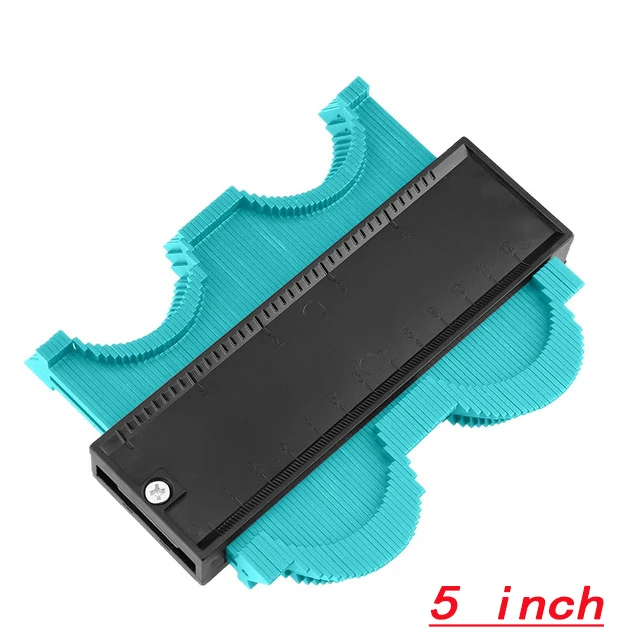 120mm Green 5 дюймов пластиковый измерительный прибор контур профиль копия датчик дубликатор duplo и Стандартный Ширина Дерево Лазерная маркировочная инструмент в клеточку измерены в ненатянутом ламинат Плитки общего - Цвет: 120mm Green