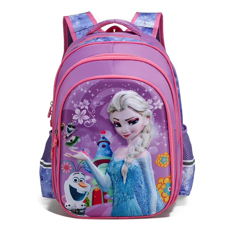 suitable for grades 1-6 princess printing school bags for girls children orthopedics school backpack mochila infantil