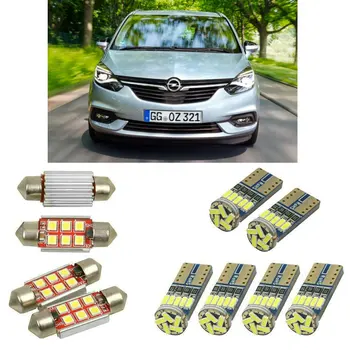 

Interior led Car lights For Opel zafira tourer c p12 bulbs for cars License Plate Light 8pc