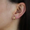 100% 925 Sterling Silver Love Heart Knot Mini Small Huggie Hoop Earring Multi Piercing Jewelry 5