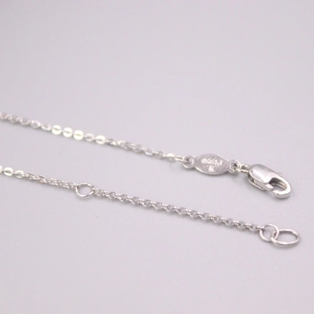 

Genuine Real Platinum 950 Thin 1.1mm O Link Chain Necklace For Woman 16.9inch Stamp Pt950