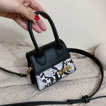 

Snake Pattern mini Lady Handbag Famous Brand Lady Luxury Handbag 2020 Fashion mini J Bag Shoulder Messenger Bag Fashion Wallet