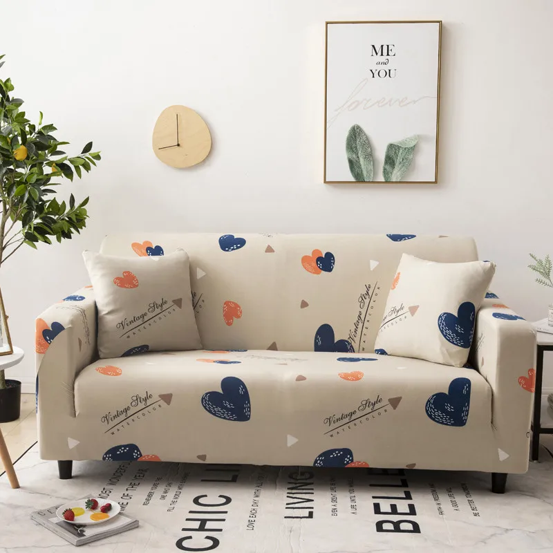 

Fashion Printed Slip-resistant Slipcover Sofa Cover Polyester All-inclusive Furniture Protector For Living Room Sofa Couch Cover