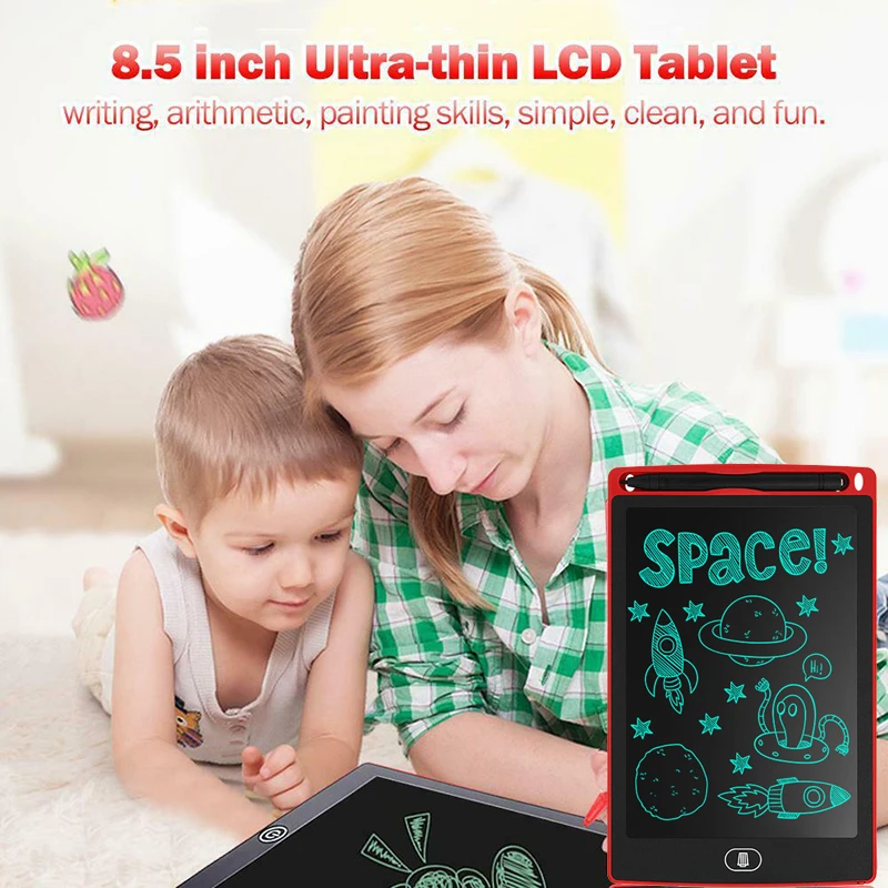 Rantion рисовать с веселыми и светильник магический рисунок 8,5 дюймов Doodle Pad доска для рисования ЖК-дисплей письменном таблетки с кнопка удаления для детей