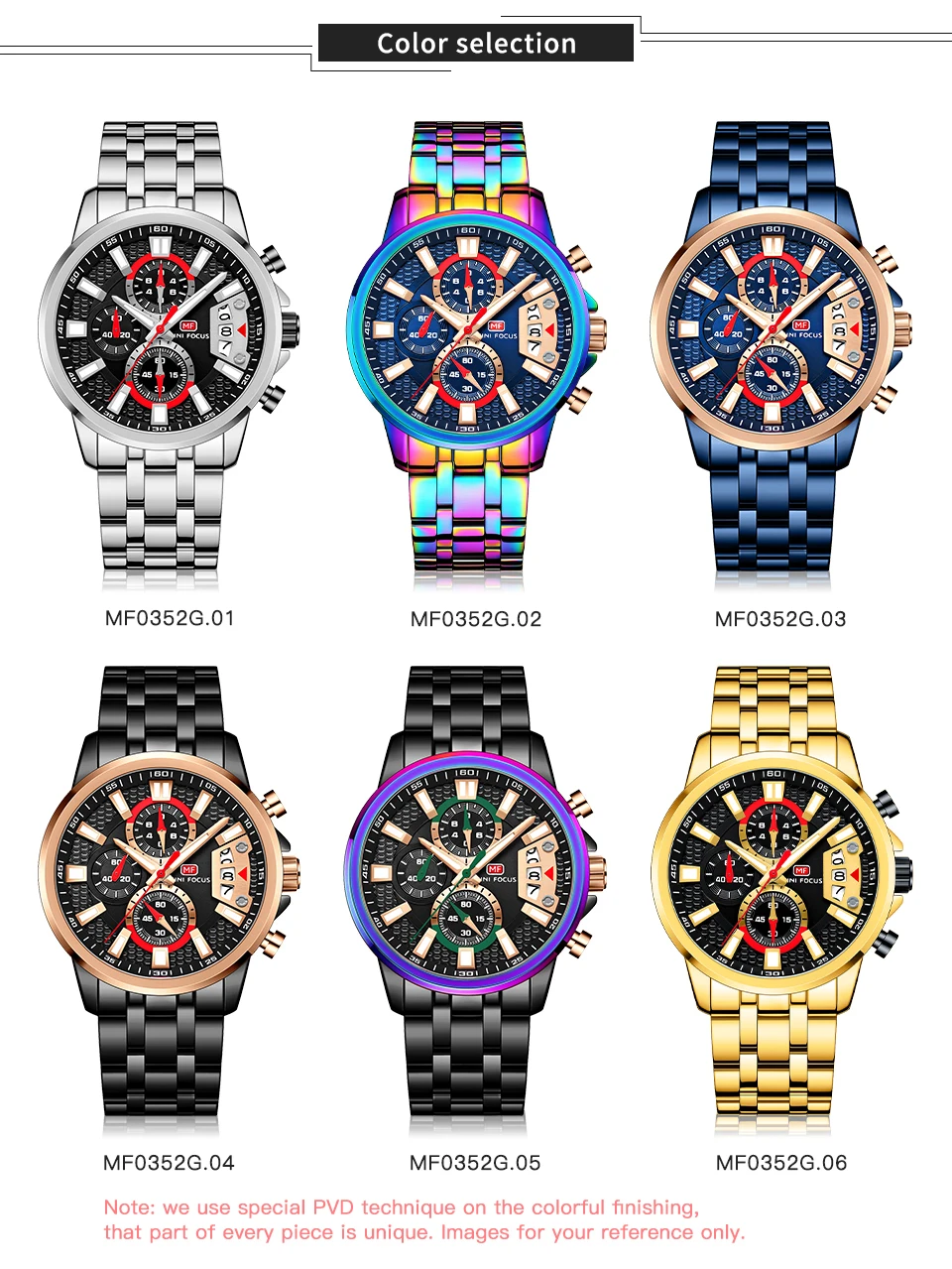 MINI FOCUS quartzhorloge voor heren Waterdicht_voghion.com