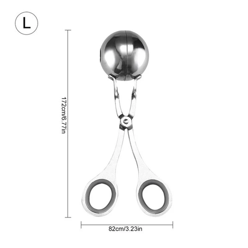 Stainless Steel Meatball Maker Meat Ballers Meatball Clip DIY Fish Meat Rice Ball Maker Meatballs Mold Home Kitchen Cooking Tool