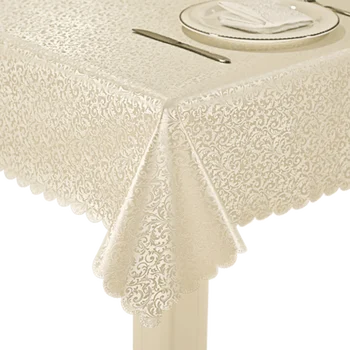 

European style PVC tablecloth luxury waterproof anti-scald oil-proof disposable tablecloth rectangular / round tablecloth