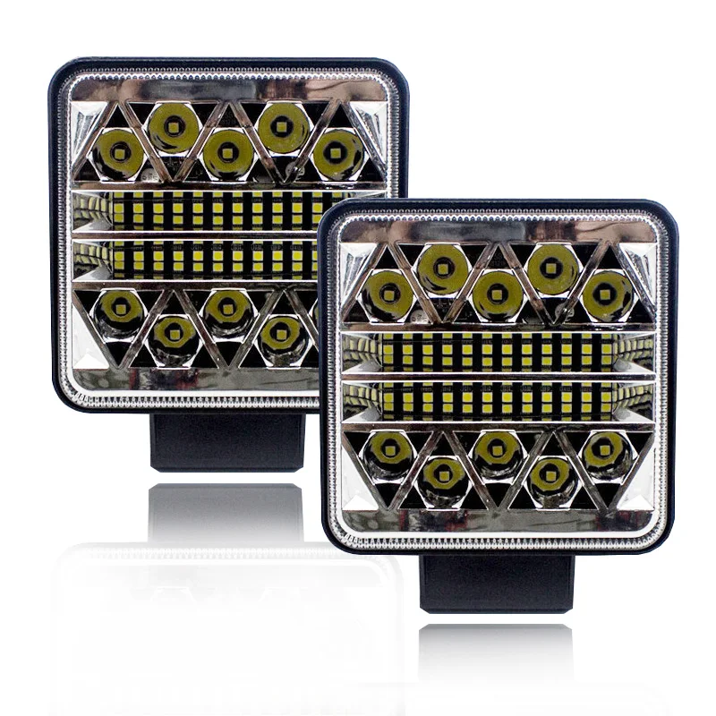 2 Stück Boyuan 12V 24V LED-Lichtleiste 102W Rundes LED-Arbeitslicht für Offroad 4X4 LKW-Boots-Traktor SUV Auto-Fahrlichter Led-Scheinwerfer LED-Pod-Lichter Punktstrahl 2 Stück Boyuan 12V 24V LED-Lichtleiste 102W Rundes LED-Arbeitslicht für Offroad 4X4 LKW-Boots-Traktor SUV Auto-Fahrlichter Led-Scheinwerfer LED-Pod-Lichter Punktstrahl