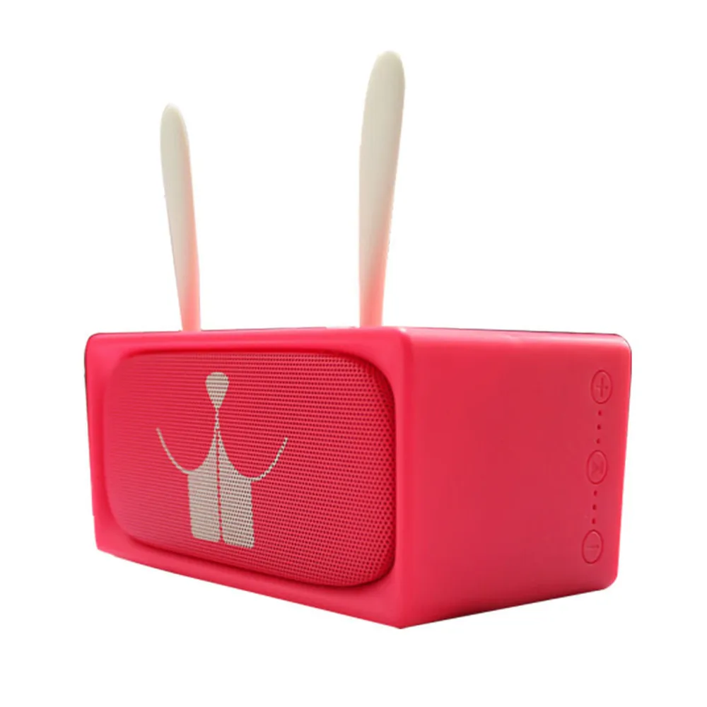 Bluetooth Speaker Mini Wireless Card Portable Cartoon Rabbit Wolf Dual Speaker Audio Subwoofer Bluetooth Speaker