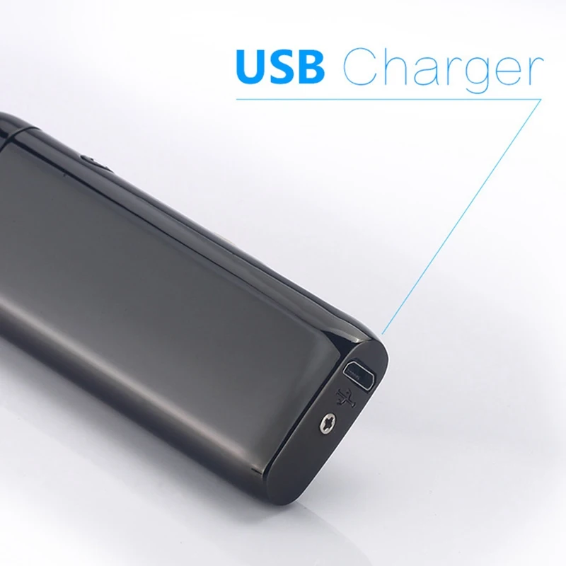 Металлический ветрозащитный Электронный Usb зарядный прикуриватель двойной для Плазменно-дуговой импульсный персональный Мощный светодиодный дисплей зажигалки