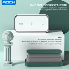 Désinfecteur Ultraviolet multifonctionnel de boîte de désinfection UV du stérilisateur 5V de téléphone de roche avec la Charge sans fil pour l'hygiène de masque de téléphone