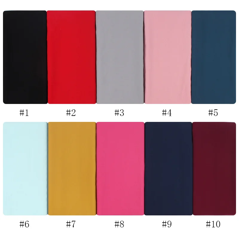 2024 Women's Elegant Modest Muslim Islamic Bubble Chiffon Scarf Ramadan Soft Lightweight Hijab Stores Bandana Headscarf 6