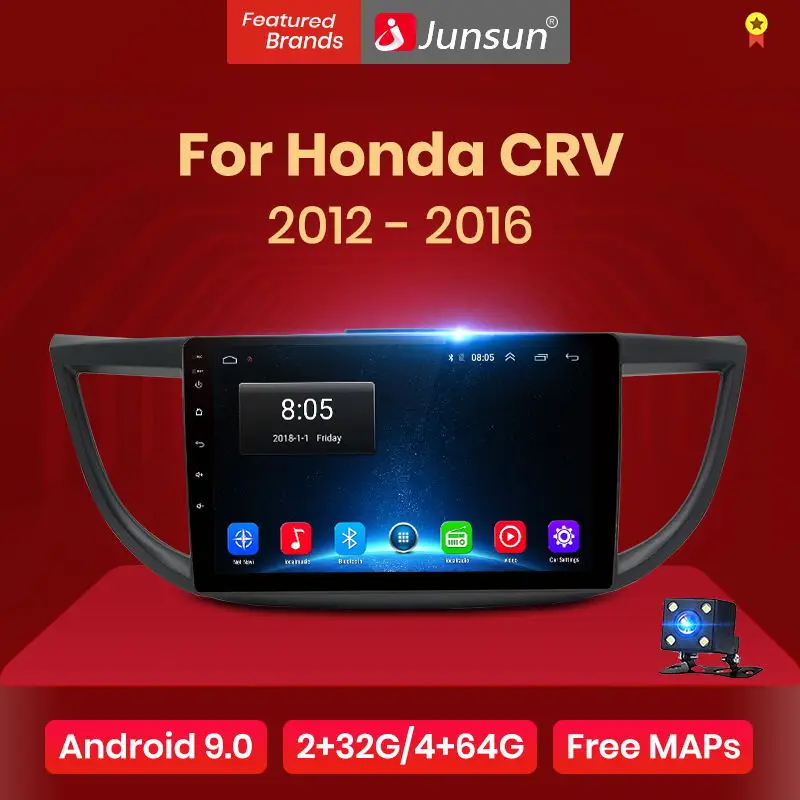 Junsun автомагнитола Android 9.0 2G + 32G 4G Автомобильный мультимедийный аудио плеер
