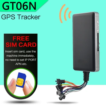 

GT06N Free SIM Card GPS Vehicle Tracker GPS Car Tracker SOS Alarm ACC Ignition Detection Built-in Vibration Sensor Theft-proof