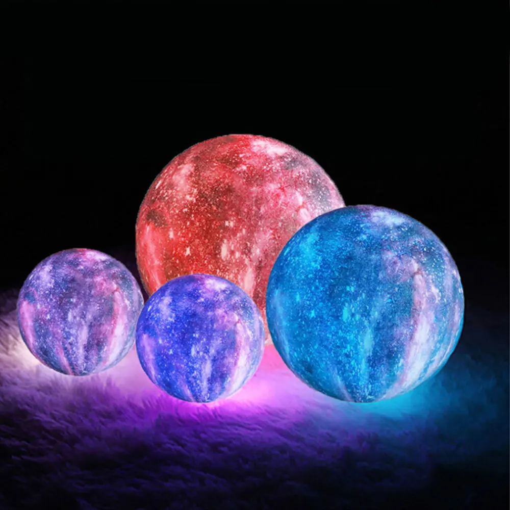 new 3d print moon lamp rechargeable led bedside night light for