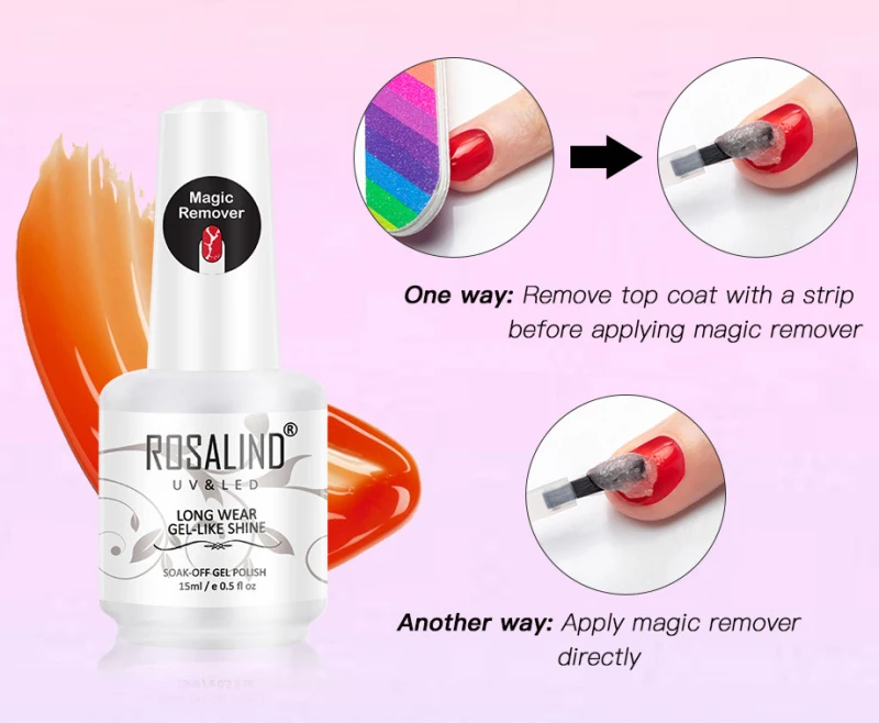 УФ светодиодный Гель-лак для ногтей Burst Magic Remover Гель Замочить от удаления гель-лака для маникюра Быстрый Здоровый очиститель ногтей TSLM1