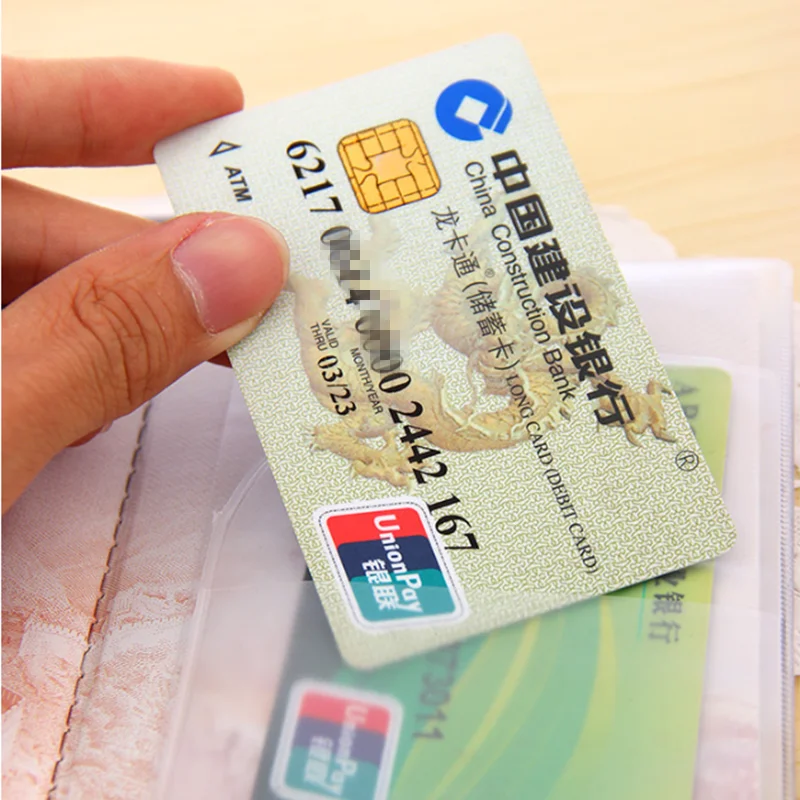 Дорожный водонепроницаемый грязезащитный чехол для паспорта прозрачный ПВХ ID держатель для карт s бизнес кредитный держатель для карт чехол