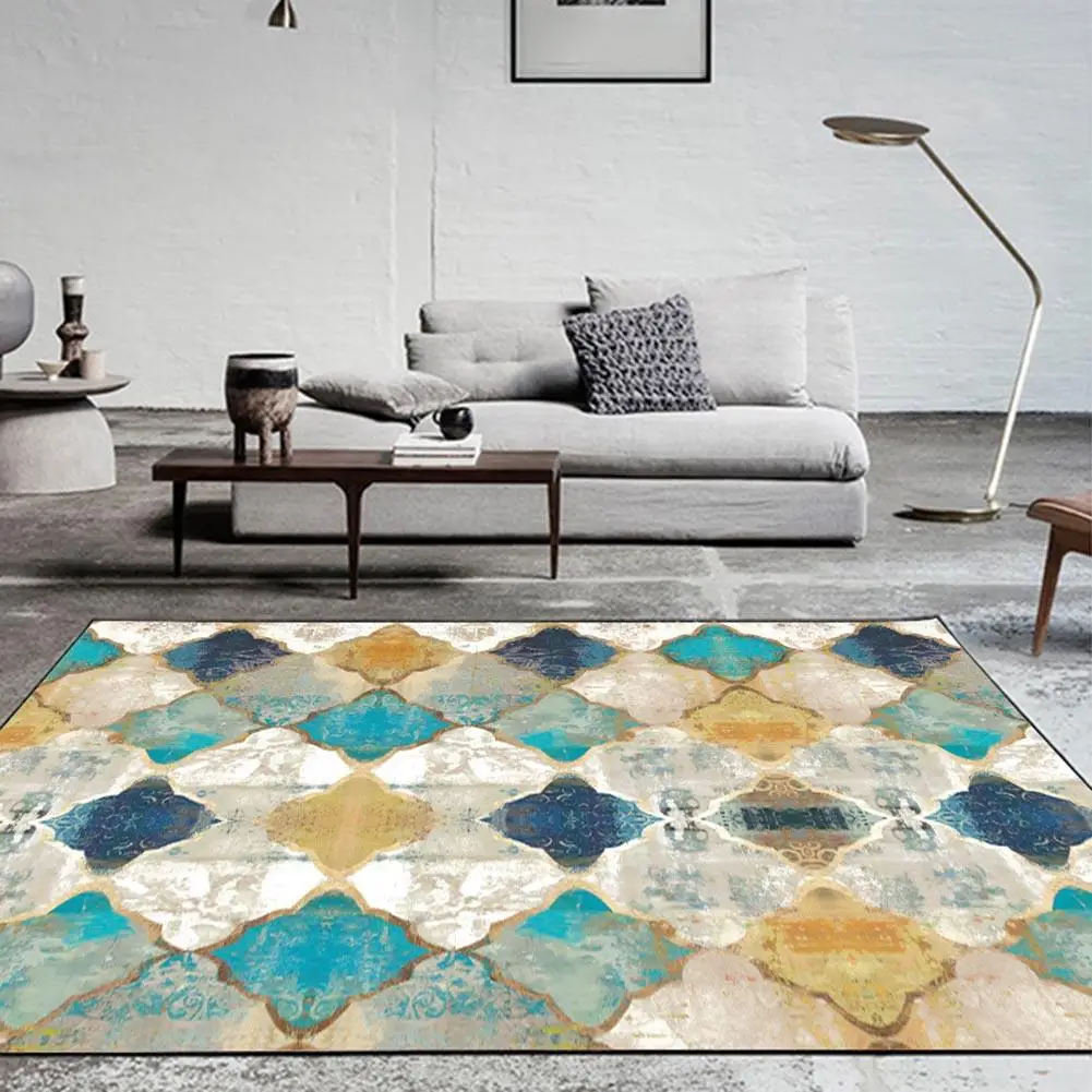 Antiskid Soft Vintage Rug Carpet Hallway Doormat Anti - Slip Rectangular Carpet Absorb Water Kitchen Living room bedroom Mat