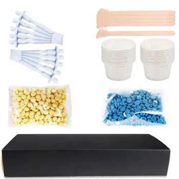 

2020 New Nose Face Hair Removal Kit with Stick Paper Cup Depilatory Hard Wax Bean Pellet