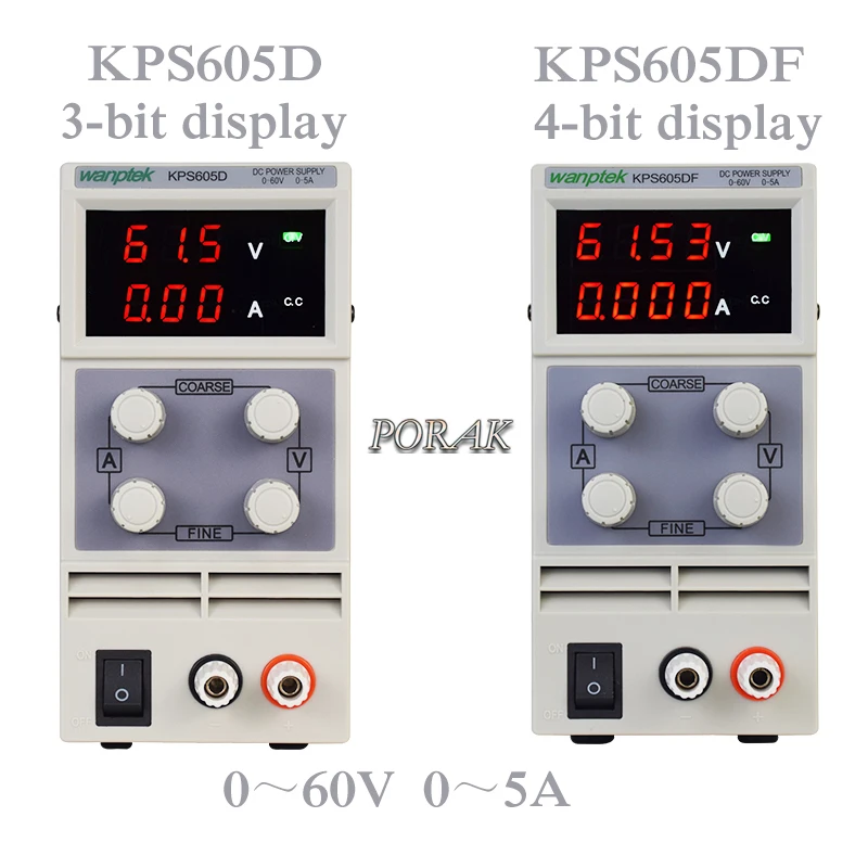 Wanptek мини импульсный источник питания постоянного тока KPS605D/DF 60 в 5A Одноканальный