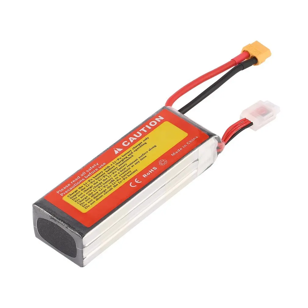 11.1V 5000mAh 30C XT60 Plug Connector Li-poly Rechargable Battery 1042125B for RC Helicopter Qudcopter Drone Truck Car Boat