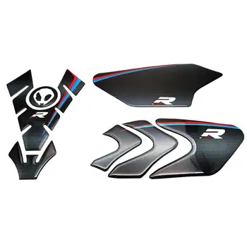 

Motorcycle Carbon Fiber Look Tank Pad & Fuel Oil Tank Cap Cover Prorector Sticker Decal For BMW S1000R 2014-2018