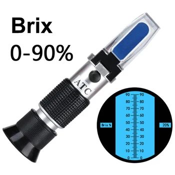 

High Quality Portable Refractometer High Concentration Brix Honey Sugar Meter Tester Tool Set