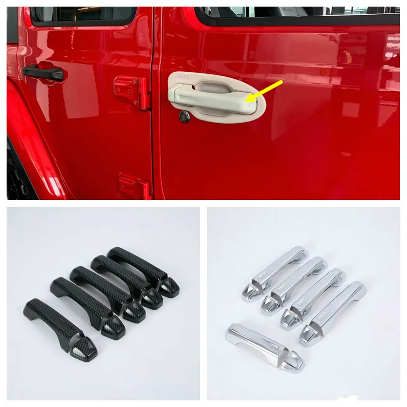 

Door Handles With all-inclusive Ddoor Handle Cover For Jeep 18 Wrangler