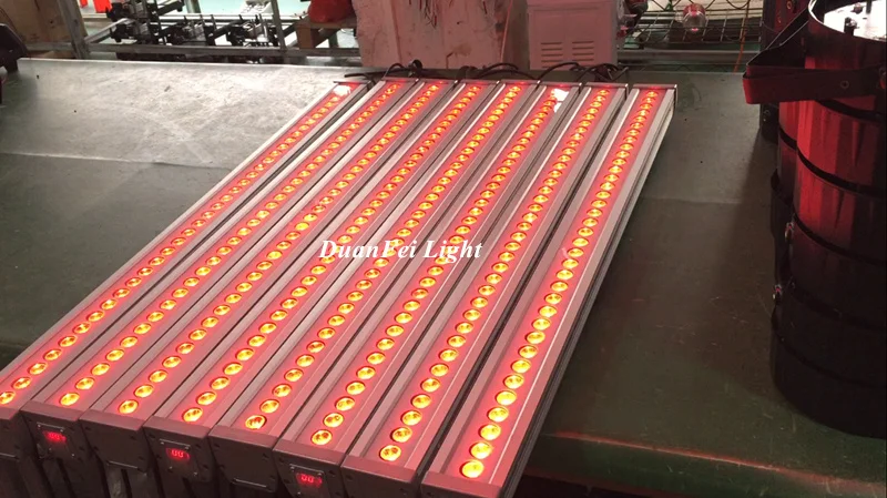 8 партий 36x3 Вт rgb 3 в 1 светодиодный настенный светильник уличный ip65 сценический