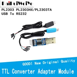 Module adaptateur convertisseur TTL USB vers RS232, avec couvercle anti poussière PL2303HX pour câble de téléchargement arduino, PL2303 PL2303HX/PL2303TA 