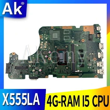 

AK X555LD Laptop motherboard For Asus X555LA X555LD X555LF X555LJ X555L X555 Test original mainboard 4GB-RAM I5-CPU
