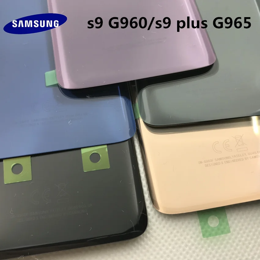 Samsung задняя Батарея Крышка для samsung Galaxy S9 плюс s9+ G965 SM-G965F G965FD S9 G960 SM-G960F G960FD сзади Стекло чехол