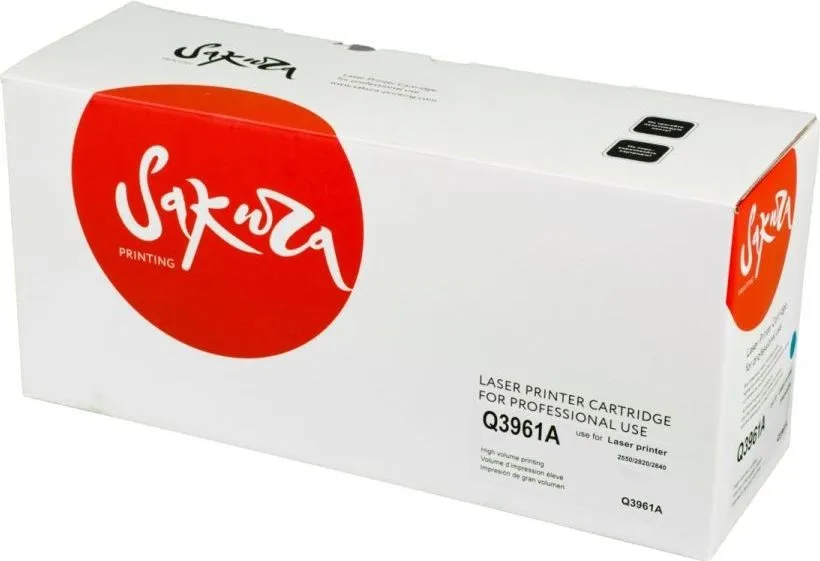 Картридж SAKURA Q3961A для HP LJ 2550 2550L 2550LN 2550N 2820 2840 3000 3000DN 3000DTN 3000N синий 4000 к. | Компьютеры и