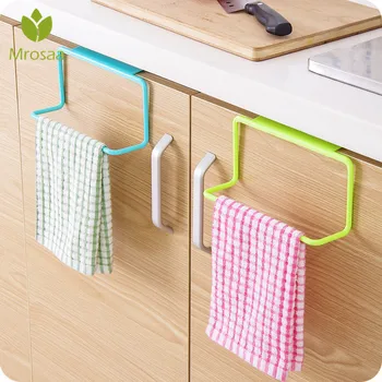 

New Holder Rail Organizer Free Nail Over Door Back Rack Bathroom Kitchen Cabinet Cupboard Hanger Kitchen Towel Hanging Rack