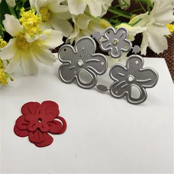 

3pcs cherry blossom frame Metal Cutting Dies Stencils For DIY Scrapbooking Decorative Embossing Handcraft Die Cutting Template