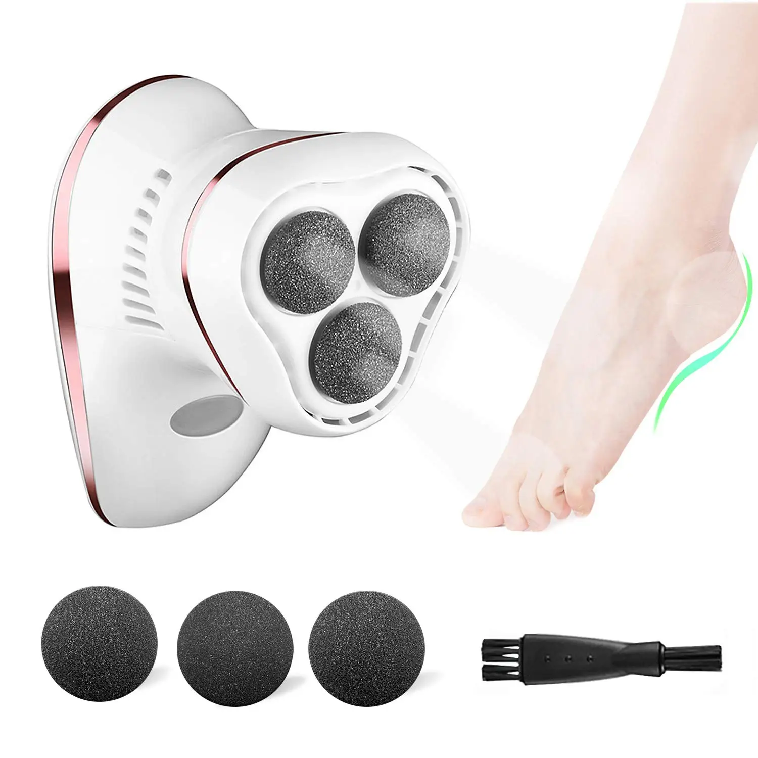 Elétrico do Removedor do Calo do pé Portáteis do Pedicure do Arquivo do pé do Apontador de pé Ferramentas Eletrônicas Recarregável Kit 1 Instrumento cuidados c pés