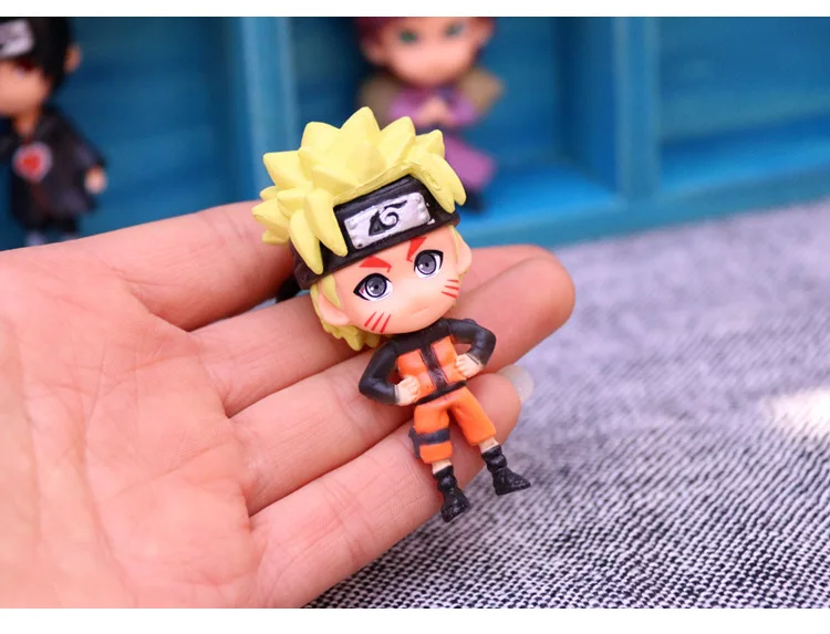 Action Toy Figure Naruto Sasuke Kakashi Figure Set Classic Japanese Anime Figurine Resin Model Builiding Quality Toys For Boys