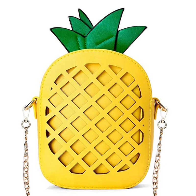 

Women'S Pineapple Purse,Fruit Shaped Pu Leather Shoulder Bag (1-Pineapple)