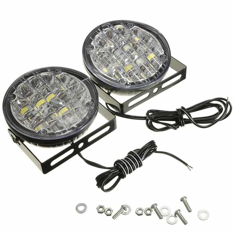 Светодиодный светильник дневного света для вождения автомобиля 2X12 V 18 DRL противотуманная фара Яркий белый
