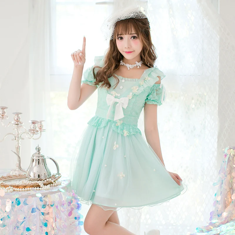 Candy Rain 2022 Princess sweet lolita dress Chiffon Dress,Sweet slash
