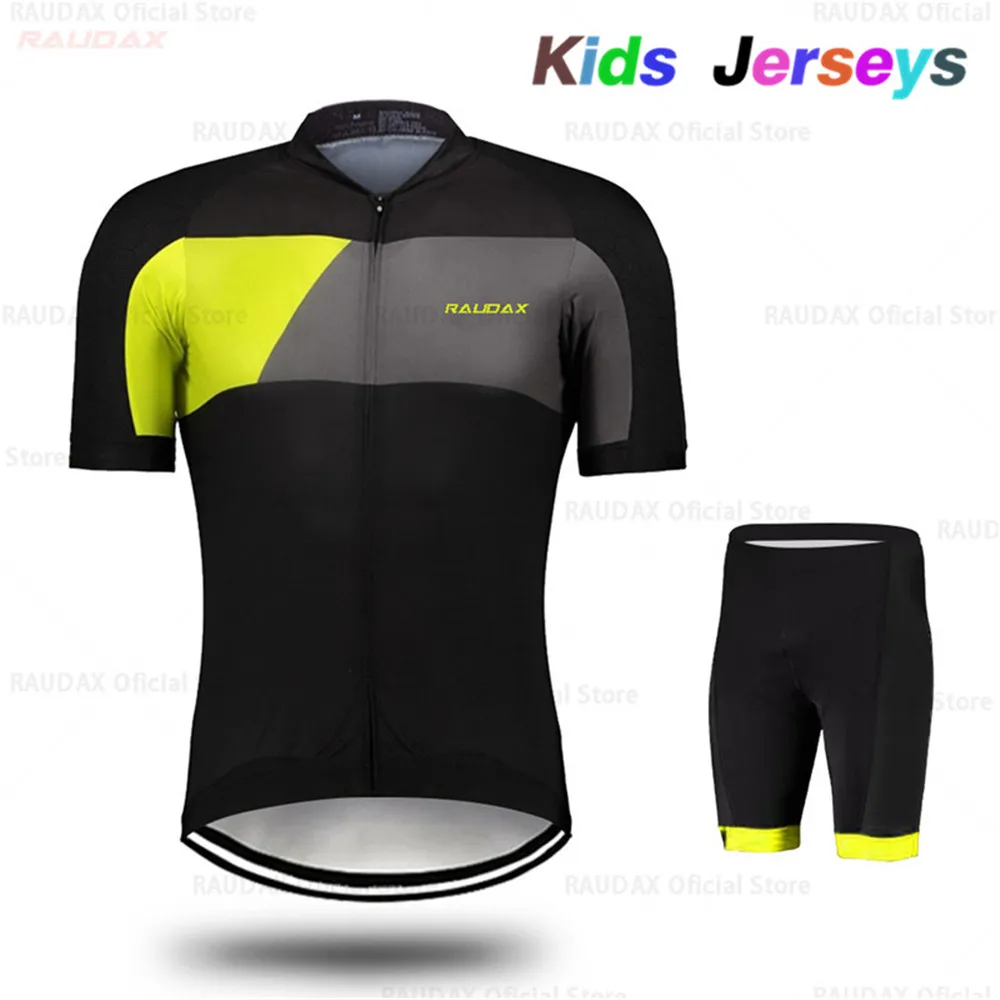 

2019 New Boys Team Cycling Jersey Short Sleeve Summer Breathable Shorts Bicycle Clothes Quick Dry Kids Roupa Ciclismo Maillot