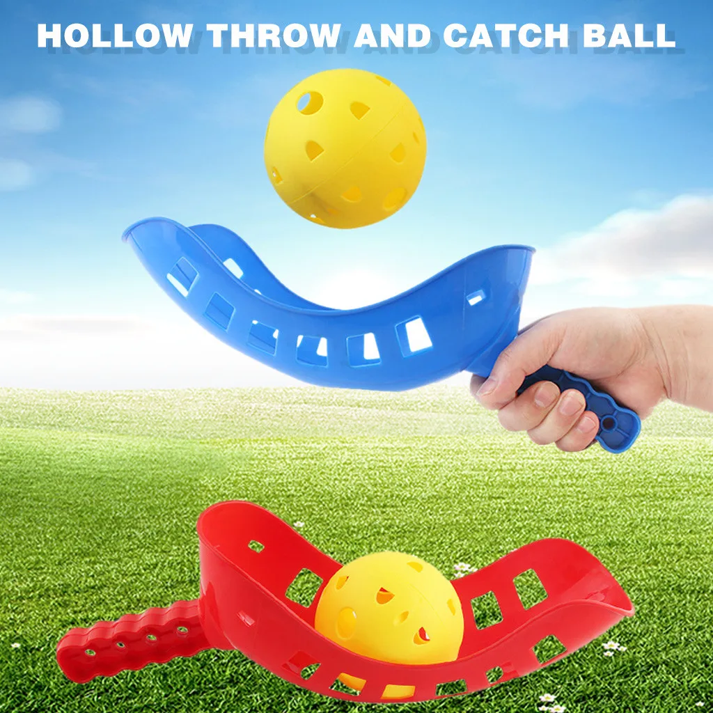 Fun Air Scoop Ball Toss Catch Game Trackball Lawn Games Toy Kids & Adults 