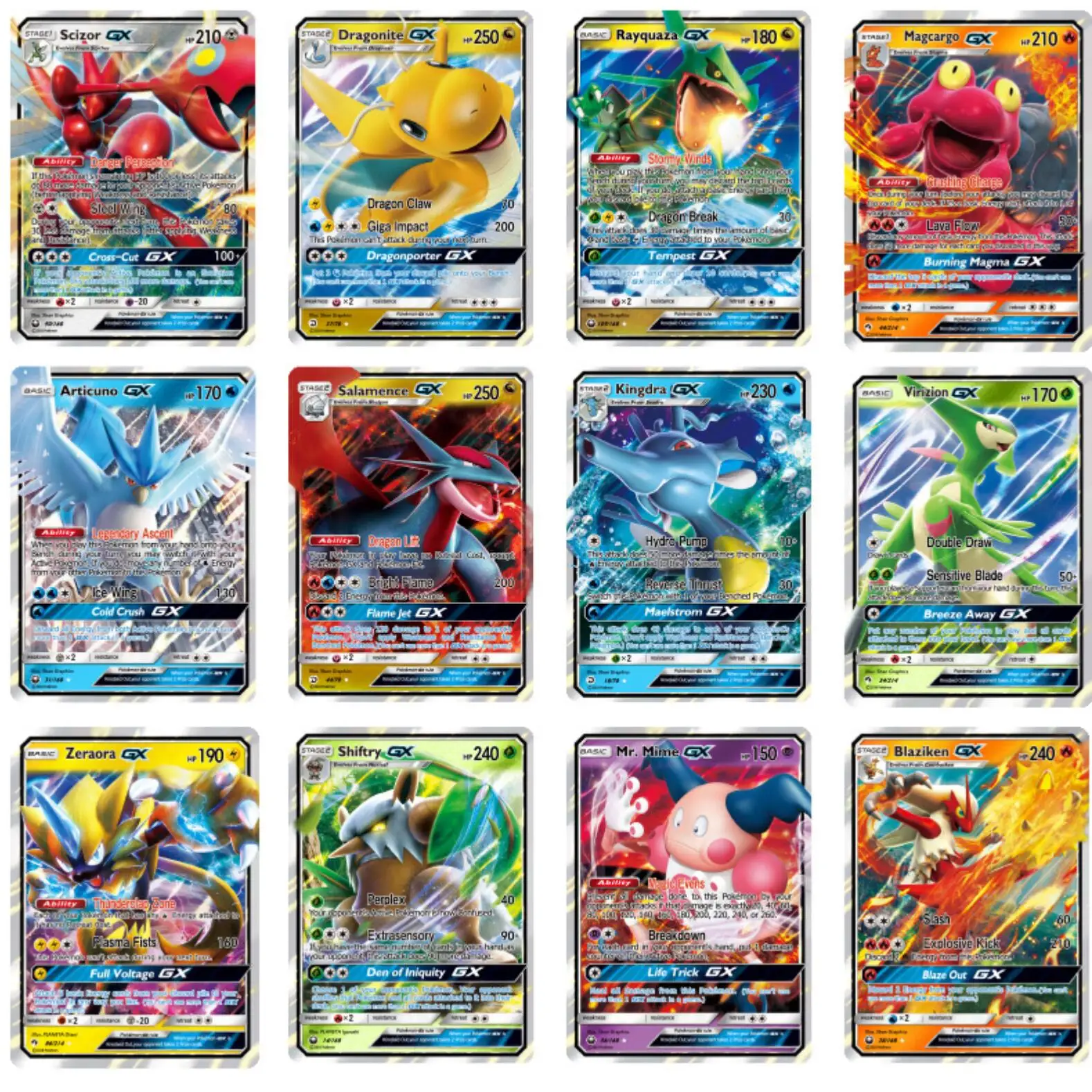 Без повтора 200 шт Pokemons GX для карт TAKARA TOMY carte Shining Game Battle Carte Card игра детей
