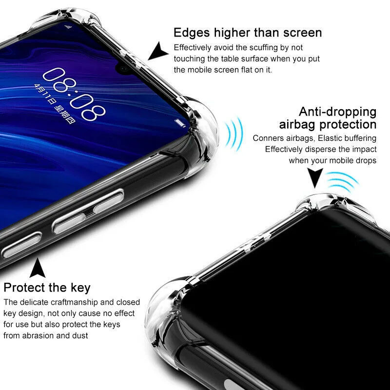 Супер противоударный силиконовый чехол для huawei P20 P30 Pro Чехол для телефона для huawei mate 8 mate 9 mate 10 Lite защитный мягкий чехол