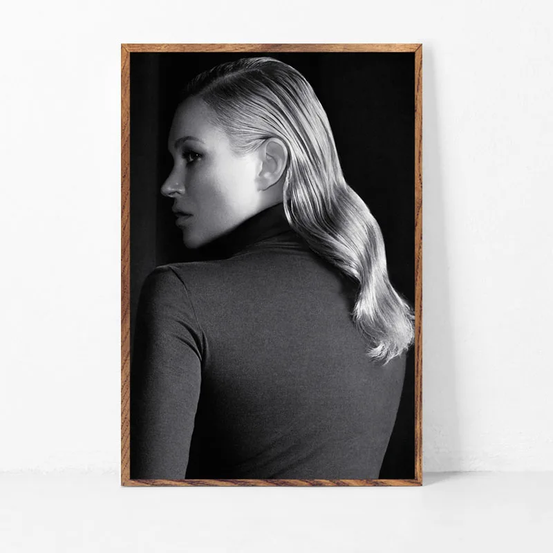 Kate Moss супер модель звезда Мода сексуальная B& W искусство холст живопись плакат настенный домашний декор